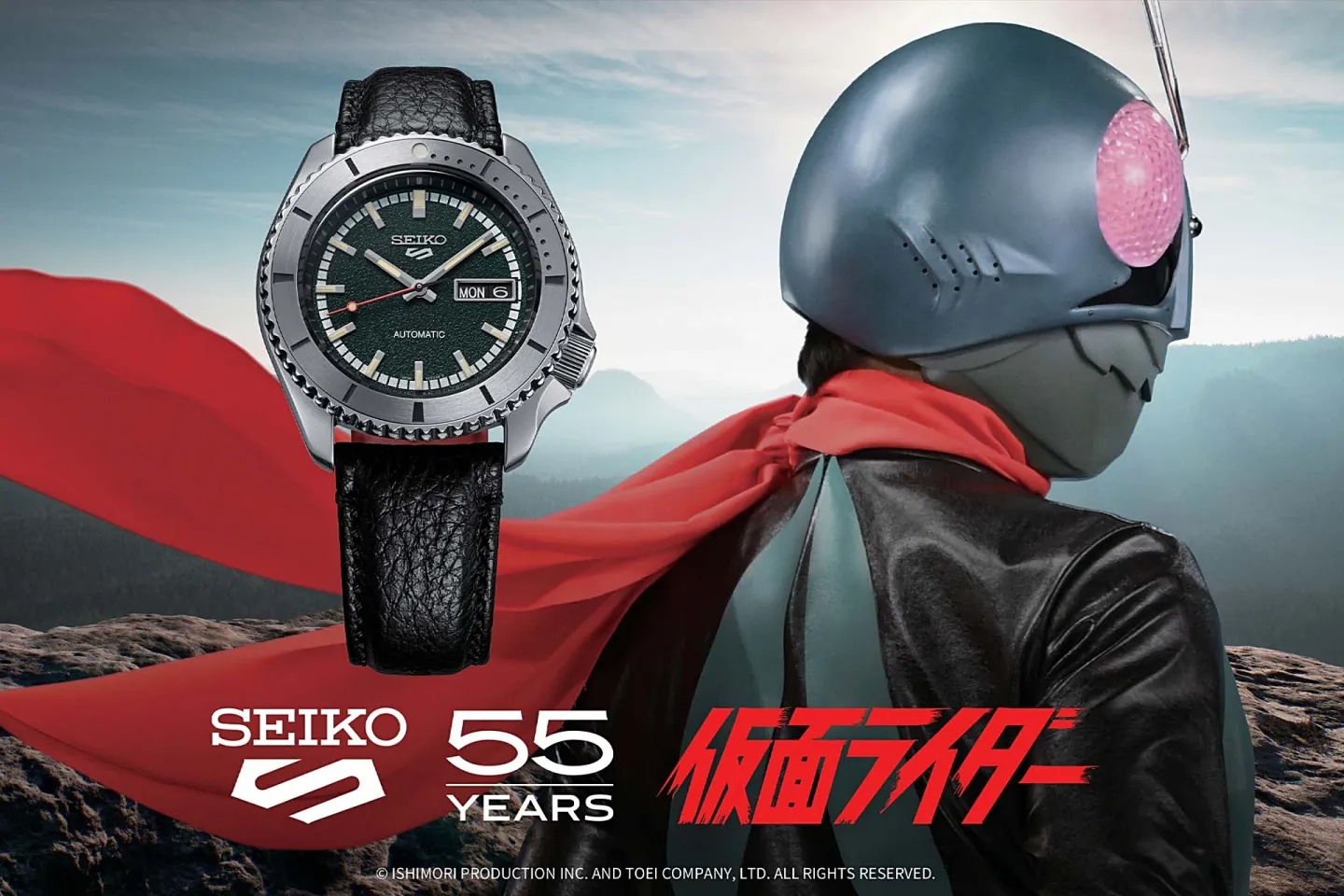 SRPJ91 Masked Rider Seiko-5 Limited-Edition นาฬิกา seiko ไอ้มดแดง